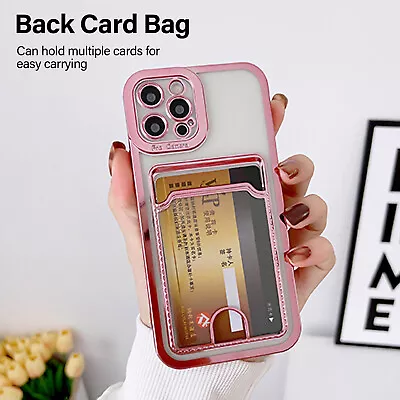 Case For IPhone 15 14 13 12 11 Pro Max X XS XR 8 7 6 Plus Card Slot Wallet Cover • $8.95