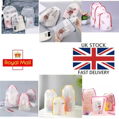 £1.89 • Buy Travel Pouch Makeup Case Cosmetic Bag Bath Organizer Drawstring Small Medium L