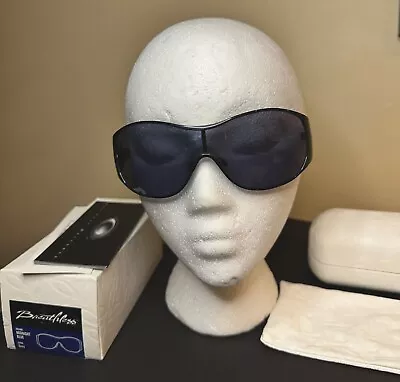 Oakley Vintage Breathless Sunglasses Midnight Blue Grey Lens *BRAND NEW* 2007 • $59.99