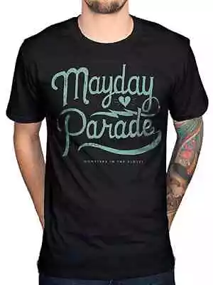 Mayday Parade Mens Monsters In The Closet Script Rock Band Emo Shirt New XS • $9.99