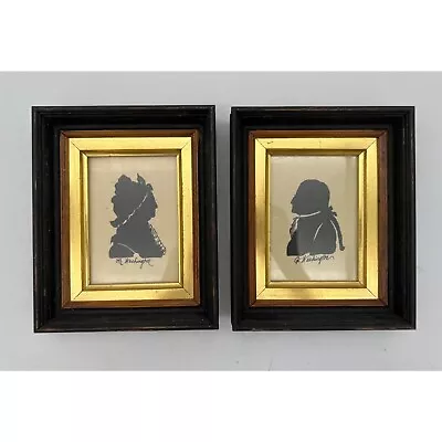 Vintage George & Martha Washington Framed Silhouette Pair • $75