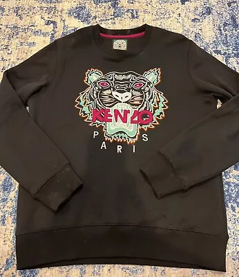 Kenzo Women Embroidered Tiger Sweatshirt Size L • $80