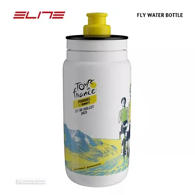 Elite 2023 TOUR DE FRANCE FEMMES FLY Water Bottle : 550 Ml • $9.99