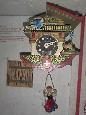 Vintage Mini Cuckoo Clock West Germany For Parts Repair • $11.99