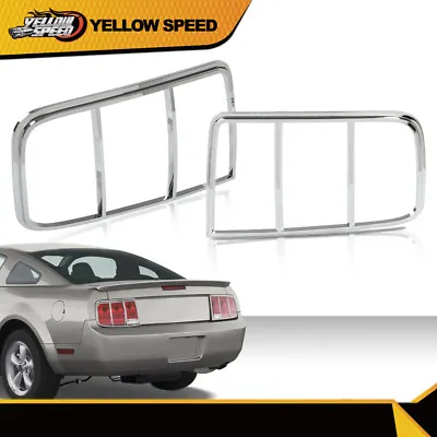  Fit For 2005-2009 FORD MUSTANG Chrome Taillight Tail Light Bezel Covers • $38.29