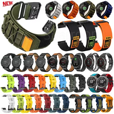 Quick Fit Watch Strap Band For Garmin Fenix 5 5X Plus 6 6X Pro 7 7X Epix Pro Gen • £6.99