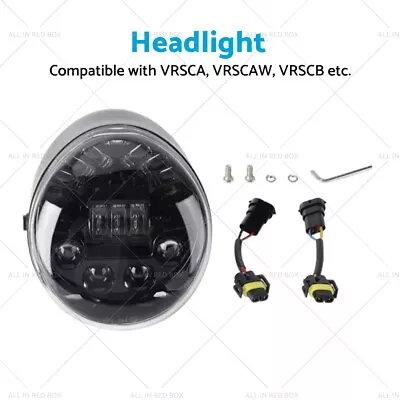 LED Headlight Hi/Lo Lamp Suitable For Harley Davidson VROD V-Rod VRSC VRSCA • $123