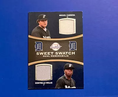 Miguel Cabrera & Dontrelle Willis 2008 Sweet Spot Sweet Swatch #DS-CW Dual Relic • $9.99