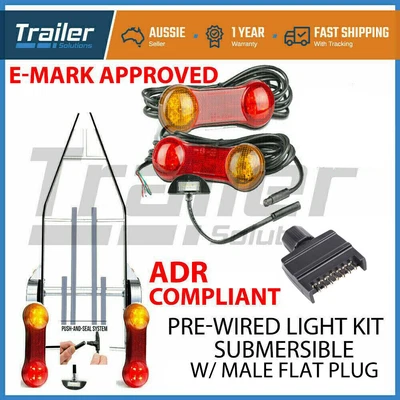 $50.69 • Buy Trailer Led Wire Kit Easy To Install Plug And Play Wiring Lamp Boat Diy
