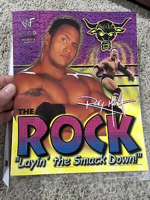 1998 WWF The Rock Layin’ The Smack Down 8 X 10 Photo Titan Sports Vintage WWE • $10