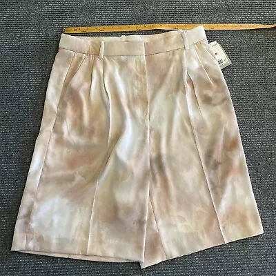 HM Shorts Mens 14 Beige Ran Watercolor Effect Pockets  • $12