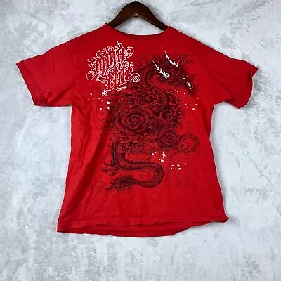 MMA Elite T-Shirt Youth Boys Size Large 18 Rose Dragon Y2K Asian Dragon Logo • $14.99