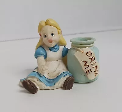 Alice In Wonderland RARE Figurine Drink Me Vintage • $74.99