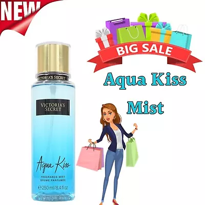 Victoria's Secret Aqua Kiss Fragrance Body Mist For Women's 8.4 Fl. Oz. 250ml • $70.27