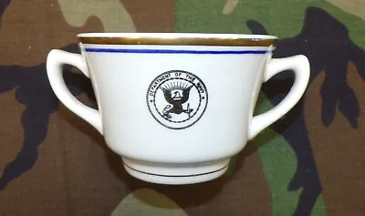 Vintage US Department Of Navy Officers Mess Wardroom Sugar Bowl Sterling China • $19.95