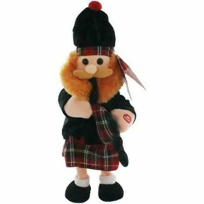 Musical Dancing Scotman With Bagpipes 30Cm Festive Season Novelty Decoration • £17.95