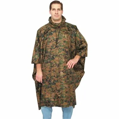 Fox Outdoor Military US Marine Marpat Style Digital Woodland Ripstop Poncho  • $26.35