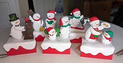 Lot Of 5 Hallmark Snow Many Memories Cookies Sledding Snowmen Music & Motion   • $29.99