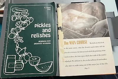Pickles And Relishes Recipe Booklet Mary Frances Sowers Oklahoma State Univ • $15