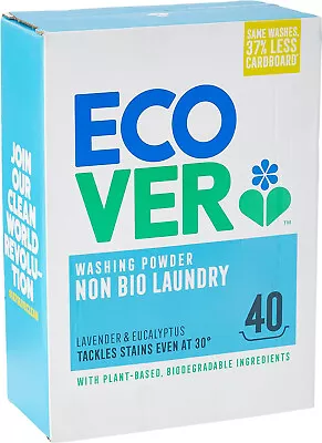 Ecover Non-Bio Washing Powder 40 Washes 3 Kg (Pack Of 1) • £15.85