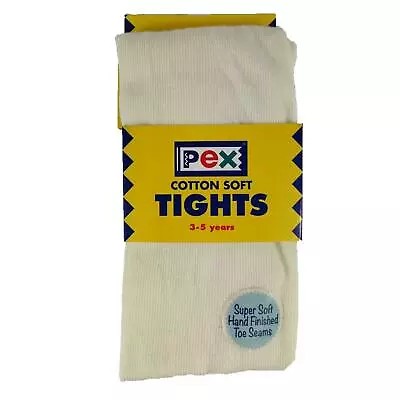 £5 • Buy PEX Cotton Soft Tights Cream