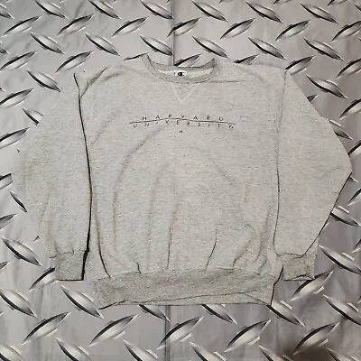 Vintage Harvard Champion Crewneck Sweatshirt Size XL Distressed  • $30
