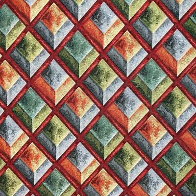 Vibrant Tapestry Fabric - 140cm Width - Perfect For Upholstery & Sewing Projects • £0.99