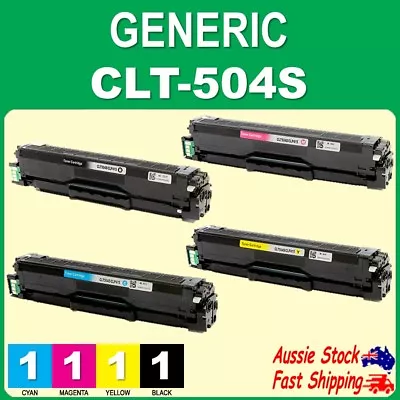 4x 6x CLT504S CLTK504S Generic Toners For SL-C1810W SL-C1860FW CLX4170 CLX4195 • $28