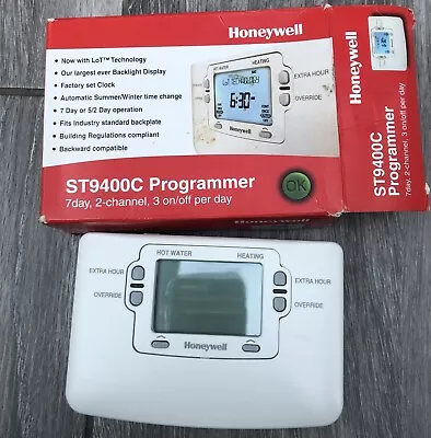 Honeywell ST9400C 7-Day Electronic Programmer With 2-Channel • £21.70