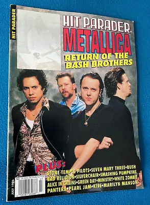 HIT PARADER Magazine '96 Metallica Bush Bad Religion Green Day KISS Pantera AIC • $20