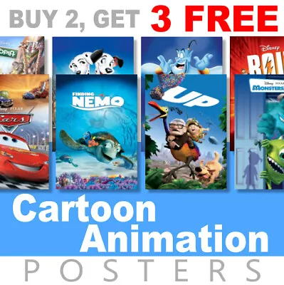 £8.99 • Buy Disney Cartoon/Animation Kids Movie Poster, A4, A3 Photo, Prints, Art, Film
