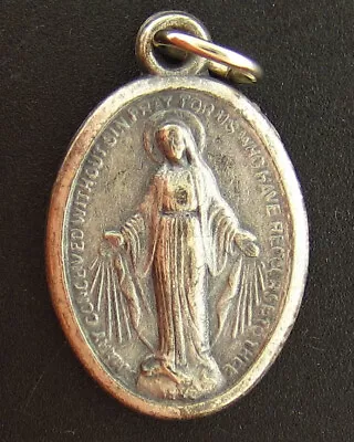 Vintage Mary Miraculous Medal Religious Holy Catholic • $5.59