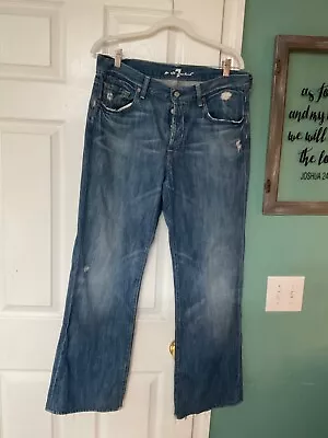 Men’s 7 For All Mankind Relaxed Jeans Size 33 HEMMED (CON81) • $40