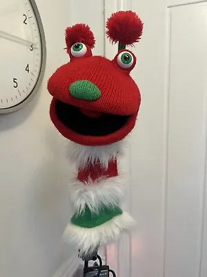 Puppet Company Red Green Sock Monster Glove Puppet Squeaky • £8.50