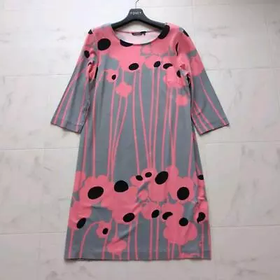 Marimekko Niili Dress In Stretch Cotton Medium Size Unikko • $117