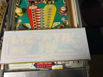 1982 Factory Original Bally/midway Ms Pac Man Header/marquee New Old Stock • $45