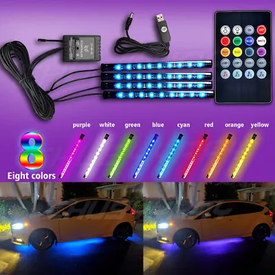 Parts Accessories RGB LED Lights Car Interior Floor Decor Atmosphere Strip Lamp • $13.99