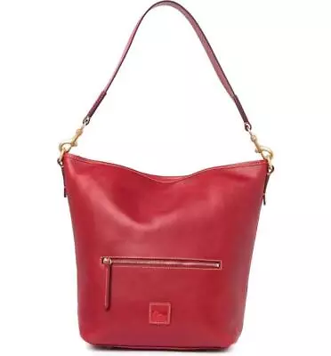 $398 - Dooney & Bourke Camden Red Leather Large Hobo Bag • $139.99