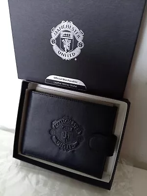 Vintage 2003 MAN UTD LEATHER CARD WALLET New & Boxed • £7