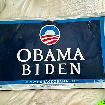 Barack Obama & Joe Biden 2008 OFFICIAL CAMPAIGN Poster 16x25 Yard Sign • $6.99