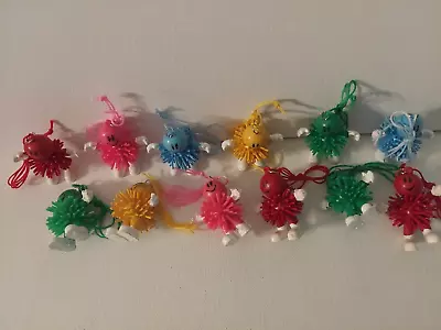 Vintage Happy Face Figure Koosh Ball Smiley Face 12X Lot 2  Toy Gift Trinket • $14.99