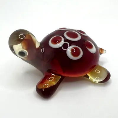 New Color!!! Murano Glass Handcrafted Unique Lovely Turtle Figurine Glass Art • $29.90