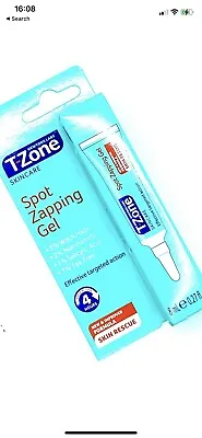 T-zone Spot Zapping Gel Antibacterial Acne Skin Tea Tree Witch Hazel Skin Care! • £3.89