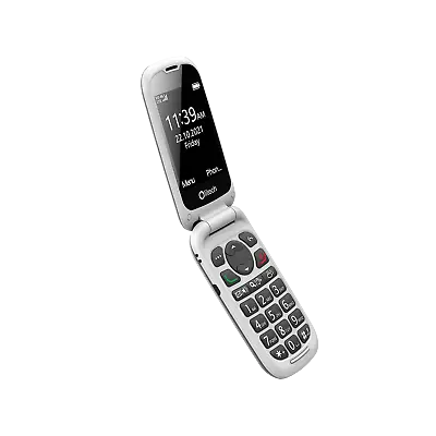 Olitech Easy Flip2 4G Seniors Phone Big Buttons GPS Location+ CRADLE - FLIP TOP • $194