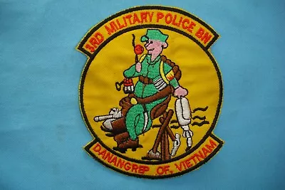 VIETNAM WAR PATCH US 3rd MILITARY POLICE BATTALION AT DA NANG PROVINCE • $10.98