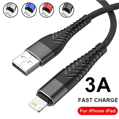 $7.66 • Buy 1M 2M 3M USB Charger Cable For IPhone 14 13 12 11  X 8 7 Fast Charging Data Cord