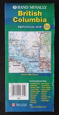 £14.99 • Buy Rand McNally Provincial Map: British Columbia. Scale - 1: 1,500,000 (2007).