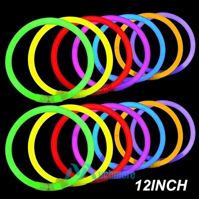 Bright Glow Sticks Bulk 24-96 Pack - 12 Inch Glow Sticks Party Pack Mixed Colors • $68.99