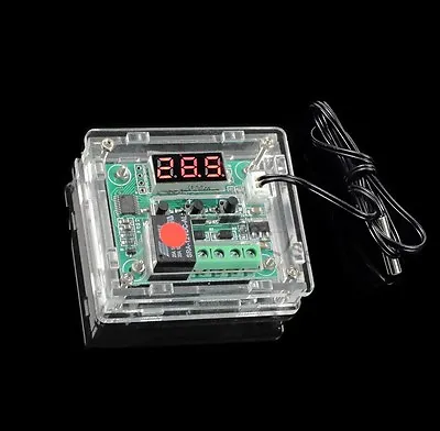 £4.26 • Buy DC 12V Thermostat Temperature Controller Switch Board Red Digital Display + Case