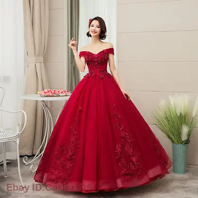 $114.21 • Buy Quinceanera Dresses Prom Off The Shoulder Ball Gown Lace Embroidery Plus Size